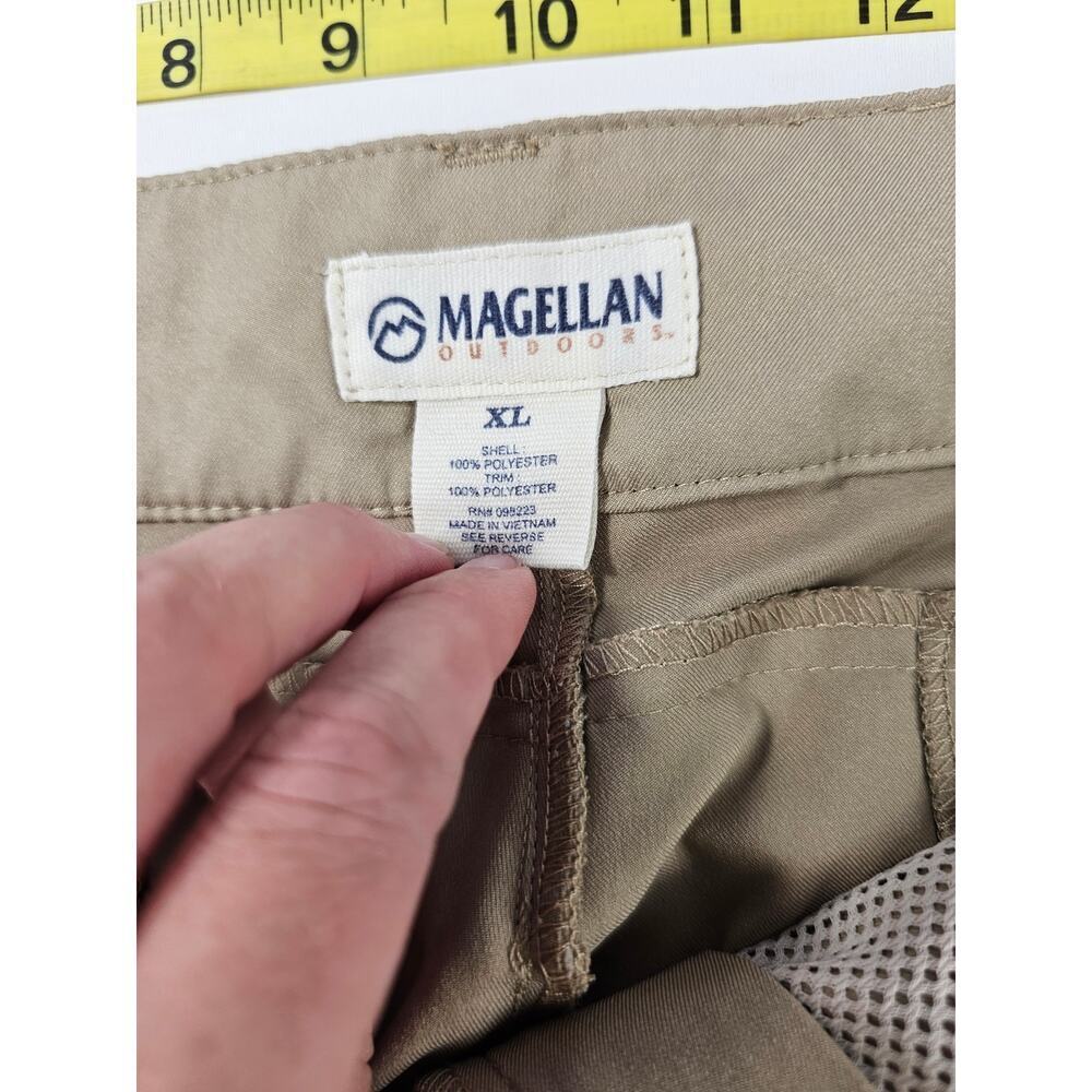 Magellan size XL women's drawstring waist packable nylon zip pocket shorts EUC * - Picture 5 of 8